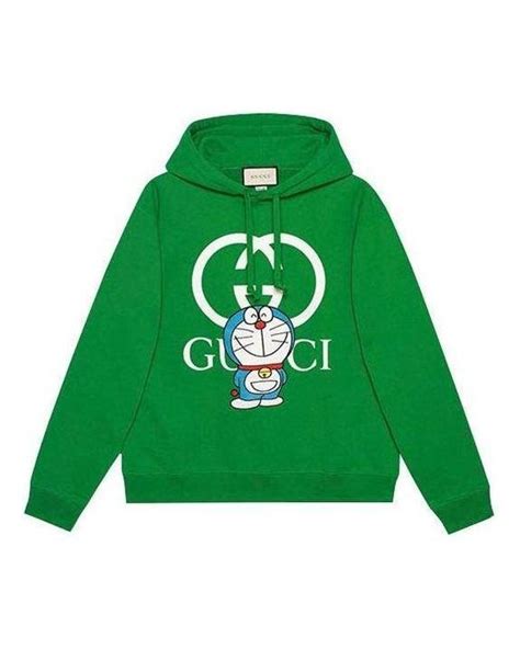 gucci doraemon green hoodie|doraemon x gucci manga.